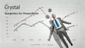  Presentation with statistics - Presentation featuring money dynamic - football game statistics mixed media background and a light gray colored foreground