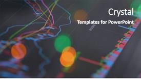  Presentation with market data - Presentation theme with money fall down - stock market data information background and a dark gray colored foreground