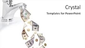  Presentation with drop - Cool new PPT layouts with money fall backdrop and a white colored foreground