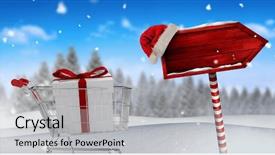  Presentation with shopping trolley - Audience pleasing PPT theme consisting of money falling sky - digital composite of gift backdrop and a light gray colored foreground