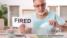  Presentation with uae old man - Slide set enhanced with fire money - white bearded old man background and a coral colored foreground