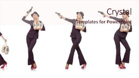  Presentation with gangster - Audience pleasing PPT layouts consisting of money guns - woman gangster with gun backdrop and a lemonade colored foreground