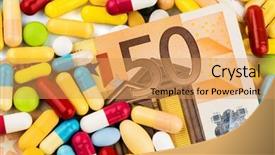  Presentation with tablets wood table tablet white - PPT layouts consisting of money heal - euro bank notes and tablets background and a  colored foreground