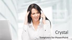  Presentation with work secretary asia - Amazing slides having money heal - tired and upset secretary woman backdrop and a white colored foreground