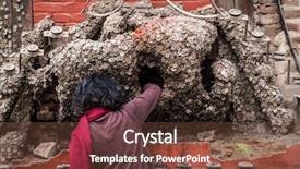  Presentation with worship woman - Audience pleasing slide deck consisting of money heal - woman worship near the danteshwori backdrop and a tawny brown colored foreground