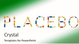  Presentation with how word until page color - Colorful PPT theme enhanced with money heal - word placebo made with pills backdrop and a white colored foreground