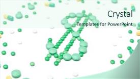  Presentation with drugs - Cool new presentation theme with money healthcare - currency sign of tablets isolated backdrop and a cool aqua colored foreground