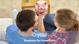  Presentation with broken relationship fixing a concept - Colorful PPT theme enhanced with money home finance and relationships backdrop and a teal colored foreground