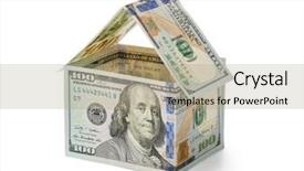  Presentation with michelle obama white house - Presentation theme enhanced with money house isolated on white background and a mint green colored foreground