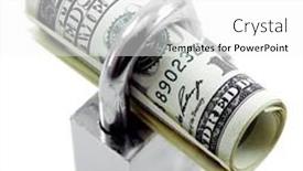  Presentation with money - Cool new presentation theme with money-in-a-lock backdrop and a white colored foreground