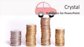  Presentation with car - Presentation theme enhanced with isolated young christmas couple celebration background and a coral colored foreground