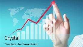  Presentation with international business - Slide set enhanced with white particles rain snow overlay background and a black colored foreground