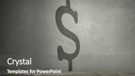  Presentation with investment money - Cool new slide set with money investment risk mixed media backdrop and a  colored foreground