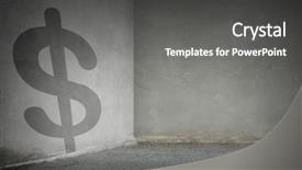  Presentation with investment money - PPT layouts enhanced with money investment risk mixed media background and a dark gray colored foreground