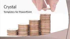  Presentation with opportunity - Audience pleasing presentation theme consisting of money isolated over white backdrop and a white colored foreground