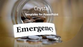  Presentation with investment money - PPT layouts enhanced with money-jar-for-savings background and a violet colored foreground