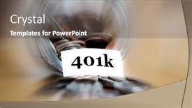  Presentation with rainy day - PPT theme featuring money-jar-for-savings background and a  colored foreground