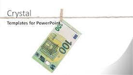  Presentation with money laundering - Presentation enhanced with money-laundering-concept-100-euro background and a white colored foreground