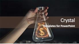  Presentation with money - Presentation design featuring human experimentation - money making concept background and a tawny brown colored foreground