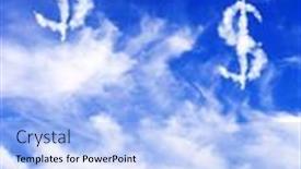  Presentation with dollar signs - Slide set with money-making-us-dollar-signs background and a light blue colored foreground