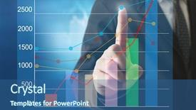  Presentation with financial - Theme enhanced with money management - businessman with financial symbols coming background and a  colored foreground