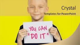  Presentation with money management - Cool new presentation theme with money management - female hands protect riches backdrop and a coral colored foreground