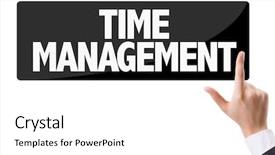  Presentation with once upon a time text - Cool new theme with money matters - businessman pressing button backdrop and a white colored foreground