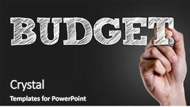  Presentation with budget - Theme having money matters - hand writing the text budget background and a dark gray colored foreground