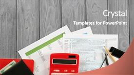  Presentation with income tax - Slide set with money on individual income tax background and a gray colored foreground