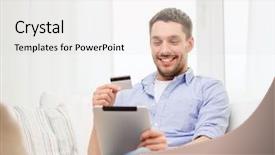  Presentation with iot agriculture technology concept man - Audience pleasing slide set consisting of money order - technology home and lifestyle concept backdrop and a light gray colored foreground