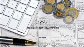  Presentation with finance - Colorful theme enhanced with money peso - business finance graphs backdrop and a light gray colored foreground