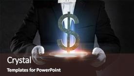  Presentation with power media - Theme with money power - businessman demonstrating magic mixed media background and a tawny brown colored foreground