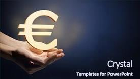  Presentation with magic symbols - Audience pleasing slides consisting of finance wiht question mark - currency glowing symbols backdrop and a wine colored foreground