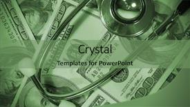  Presentation with cost - PPT theme with money representing the high cost background and a seafoam green colored foreground