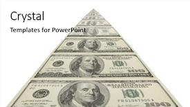  Presentation with way - Colorful presentation design enhanced with money road - hundred dollars endless way backdrop and a white colored foreground