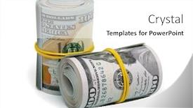  Presentation with roll - Audience pleasing PPT layouts consisting of money-roll-dollars-isolated backdrop and a white colored foreground