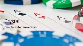  Presentation with round table - Cool new presentation theme with money round table - stack of poker color chips backdrop and a lemonade colored foreground