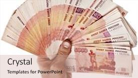  Presentation with strengthen the link in a million dreams - Beautiful slide deck featuring money slave - fan of one million banknotes backdrop and a coral colored foreground