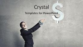  Presentation with work the word in your life - Slides consisting of money slave - not a word she can background and a  colored foreground