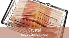  Presentation with formula one car - Slide set enhanced with money slave - one million banknotes rubles background and a coral colored foreground