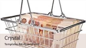  Presentation with formula one car - Colorful slide set enhanced with money slave - one million banknotes rubles backdrop and a soft green colored foreground