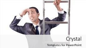  Presentation with climbing - Cool new PPT theme with biomedical 3d rendering vintage old backdrop and a white colored foreground.