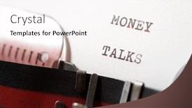  Presentation with money talks - Slide set featuring money-talks-phrase-written background and a pink colored foreground