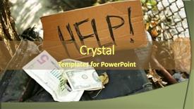  Presentation with community development homeless - Colorful PPT theme enhanced with golden buddha statue with big umbrella in garden and tree backdrop and a tawny brown colored foreground