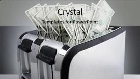  Presentation with bills - Slide deck having waste heat - money to burn concept one background and a light gray colored foreground