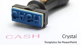  Presentation with cash flow rupee - Presentation theme having money transfer - closeup of cash letter background and a sky blue colored foreground