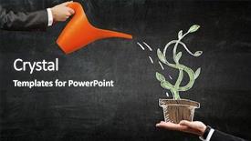  Presentation with money tree - Presentation theme with money tree - invest right to get income background and a dark gray colored foreground