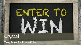  Presentation with win - Presentation having money trophy - enter to win written background and a gray colored foreground