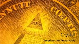  Presentation with cell microscopic structure - Colorful PPT theme enhanced with money us money microscopic view backdrop and a gold colored foreground