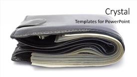  Presentation with black - Amazing presentation having money wallet - one black purse backdrop and a white colored foreground
